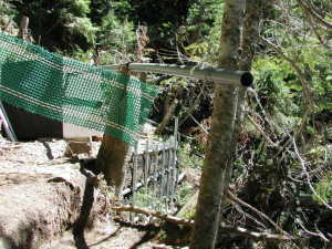 赤石小屋の水場