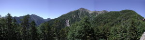 赤石小屋前より