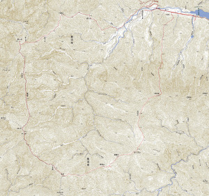 荒沢岳～越後駒ヶ岳map