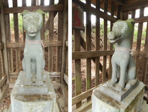 安楽寺の狼像 安楽寺の狼像