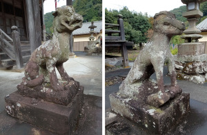 龍頭神社の狛犬