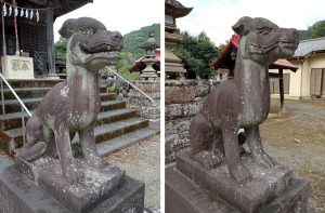 龍頭神社の狛犬