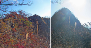 東岳の山頂へ