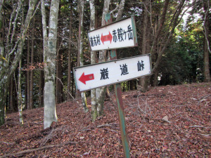 大栗バス停への分岐