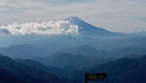 塔ノ岳から富士山