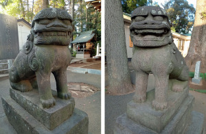 西堀氷川神社の狛犬