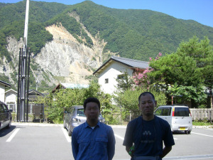 三六災害の山崩れ跡