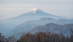 雁ヶ腹摺山からの富士山