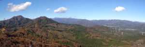 岩櫃山頂から